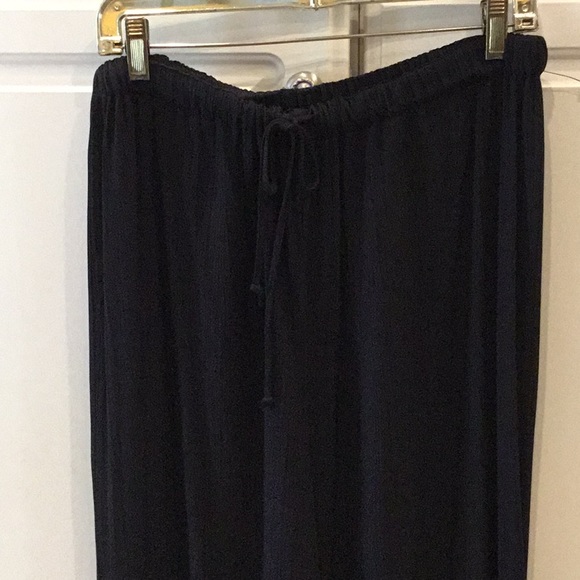 Carole Little Black Drawstring Palazzo Pants - Picture 2 of 5